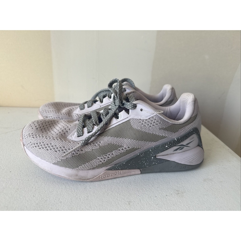 Size 8 Reebock Nano X1 Quartz Glow Pure Grey W Running Athletic Training Shoe